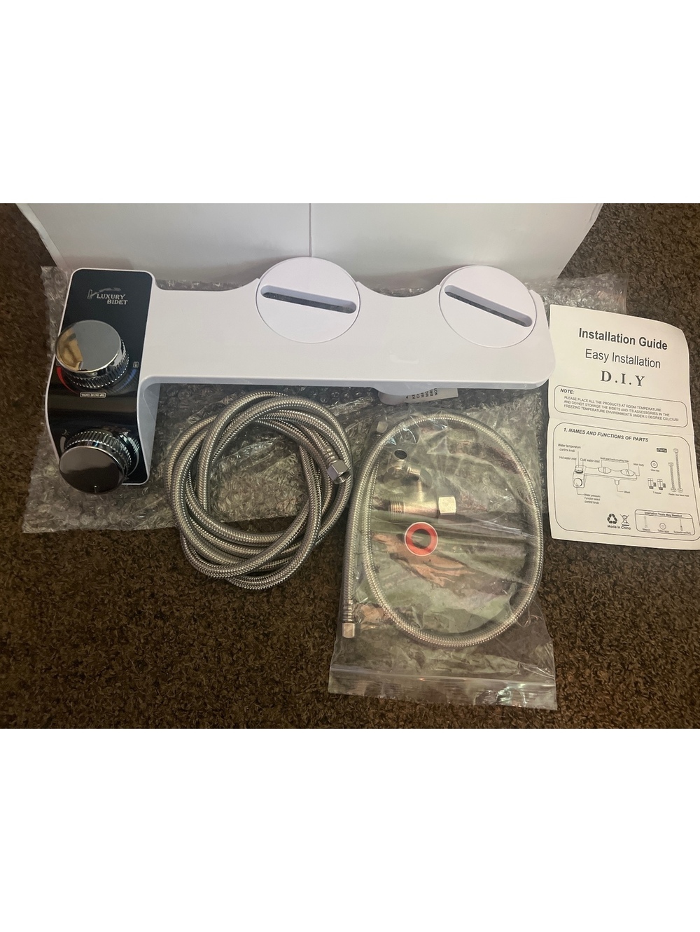 Luxury Bidet Toilet Attachment with Temperature and Pressure Controls